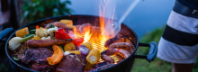 Foods on the barbecue