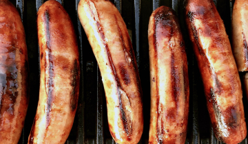 Sausages on the griddle